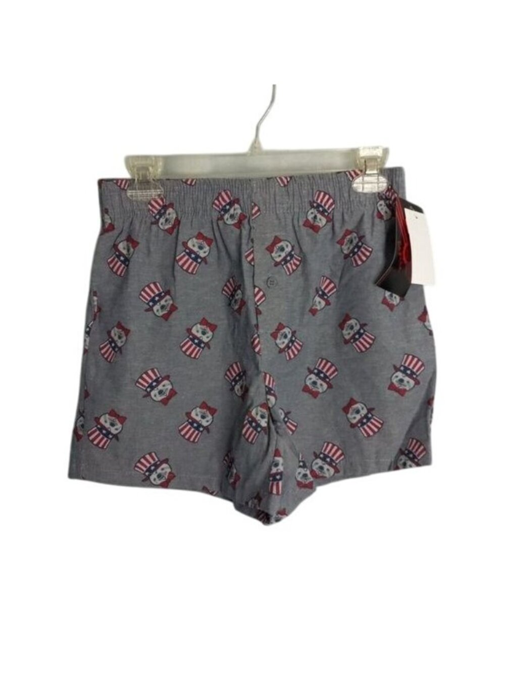 MAD Engine S Boxers Gray Flag Patriotic Americana Gopher Hat Bow Tie Stars